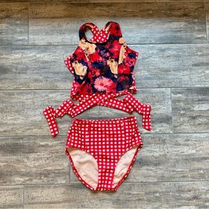 Lime Ricki retro swimsuit